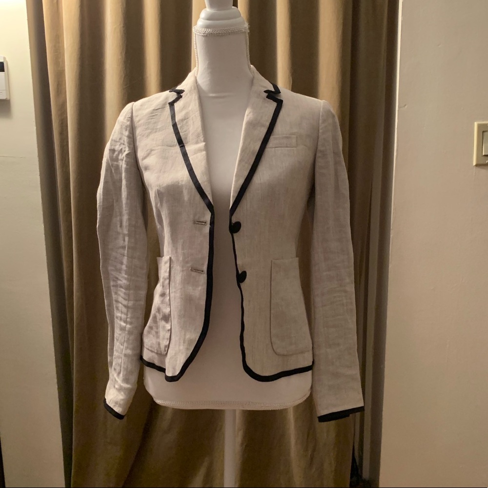 J. Crew  linen blazer